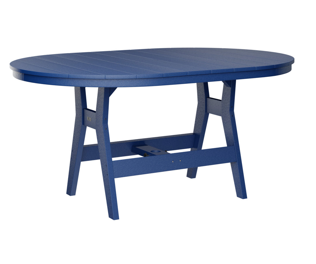 BGHOT4464DPB-Berlin Gardens-Harbor 44" x 64" Oblong Dining Table-Pangaea Patio