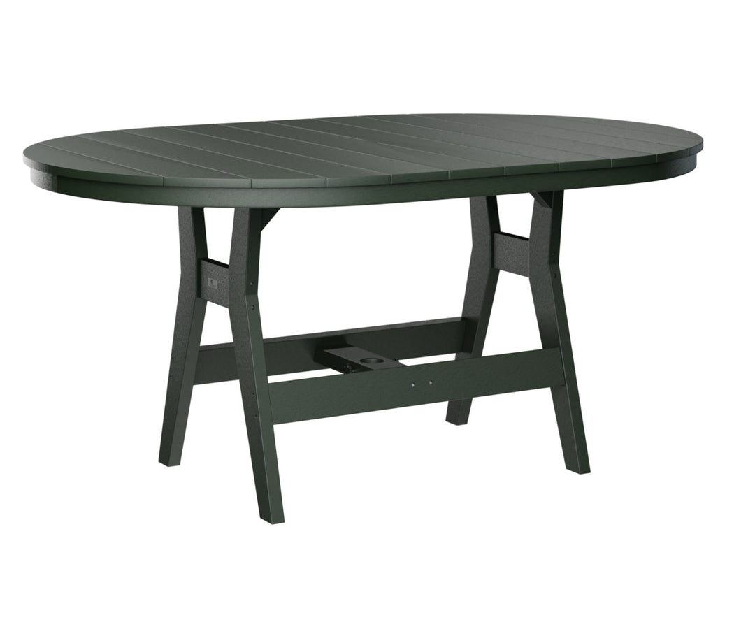 BGHOT4464DG-Berlin Gardens-Harbor 44" x 64" Oblong Dining Table-Pangaea Patio