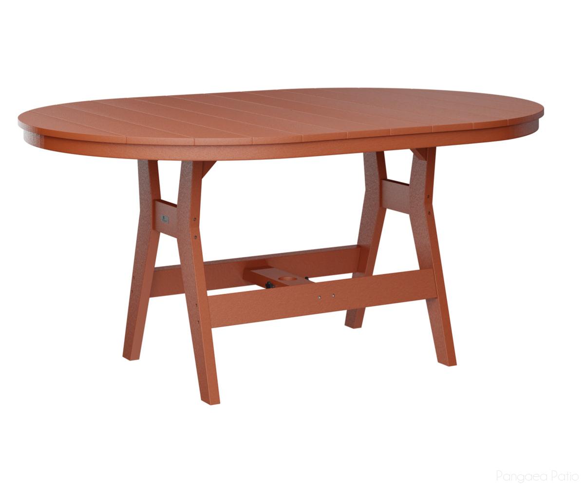 BGHOT4464BMO-Berlin Gardens-Harbor 44" x 64" Oblong Table - Bar Height-Mango Orange BG-Pangaea Patio