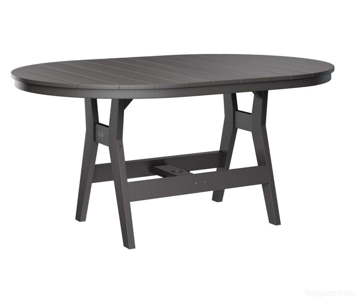 BGHOT4464BSG-Berlin Gardens-Harbor 44" x 64" Oblong Table - Bar Height-Smoke Gray BG-Pangaea Patio