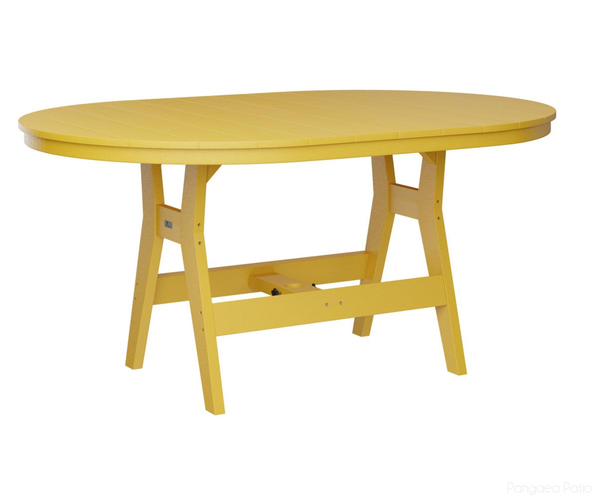 BGHOT4464BSY-Berlin Gardens-Harbor 44" x 64" Oblong Table - Bar Height-Sunburst Yellow BG-Pangaea Patio