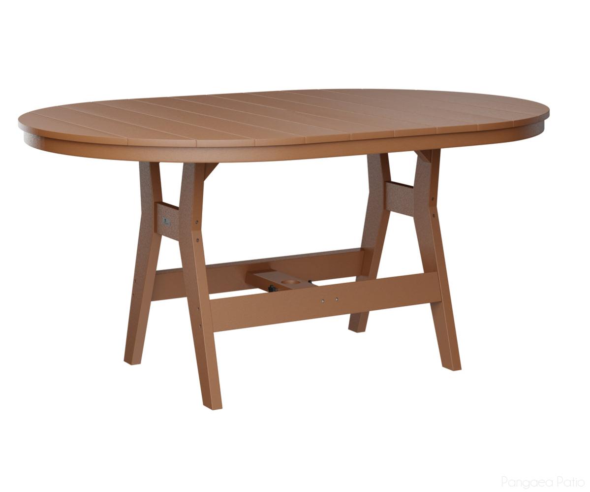 BGHOT4464CCD-Berlin Gardens-Harbor 44" x 64" Oblong Table - Counter Height-Cedar BG-Pangaea Patio