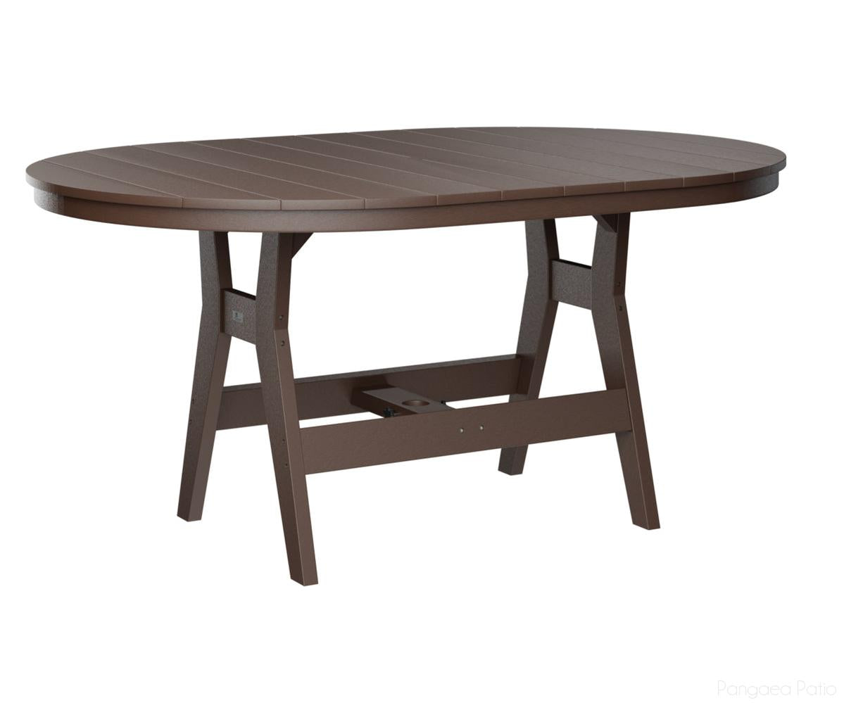 BGHOT4464CCB-Berlin Gardens-Harbor 44" x 64" Oblong Table - Counter Height-Chocolate Brown BG-Pangaea Patio