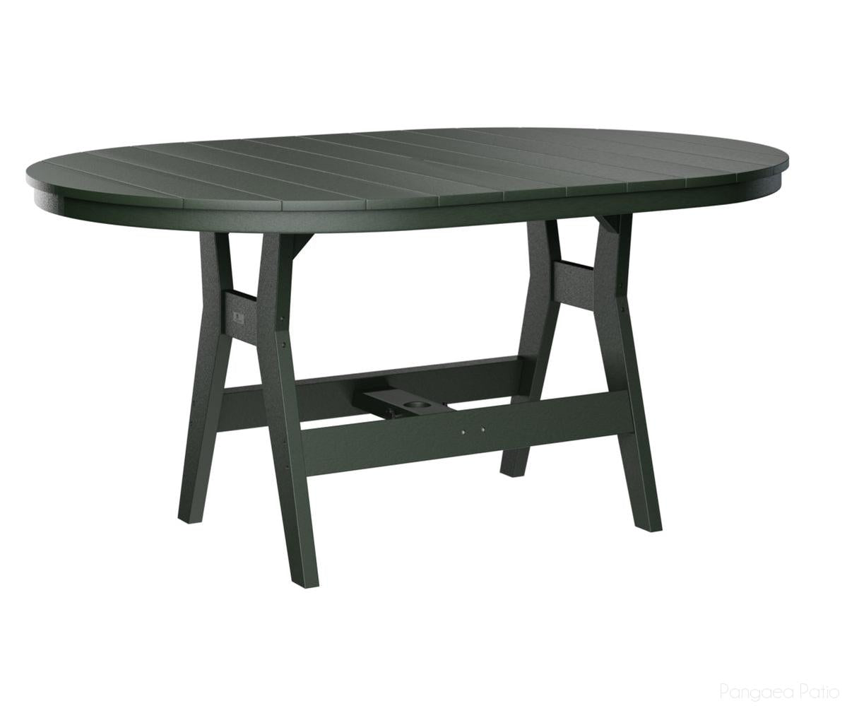 BGHOT4464CGN-Berlin Gardens-Harbor 44" x 64" Oblong Table - Counter Height-Green BG-Pangaea Patio