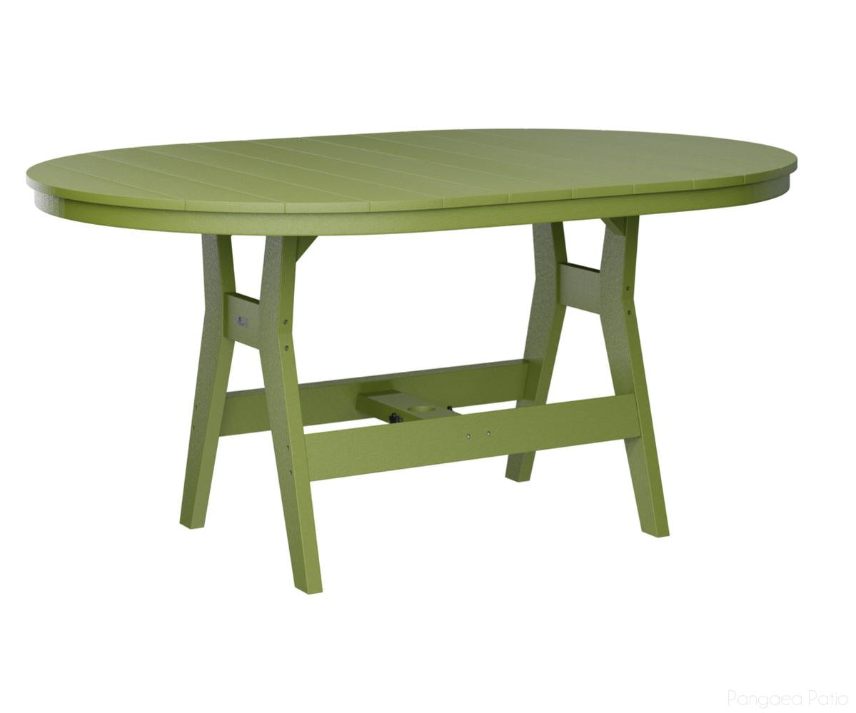 BGHOT4464CKG-Berlin Gardens-Harbor 44" x 64" Oblong Table - Counter Height-Kiwi Green BG-Pangaea Patio