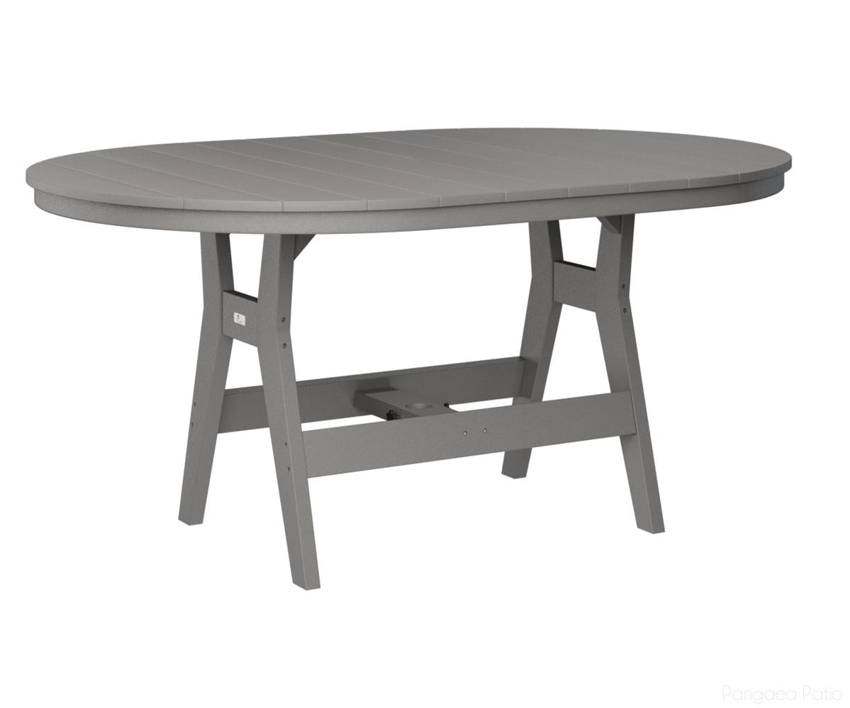 BGHOT4464CLG-Berlin Gardens-Harbor 44" x 64" Oblong Table - Counter Height-Light Gray BG-Pangaea Patio