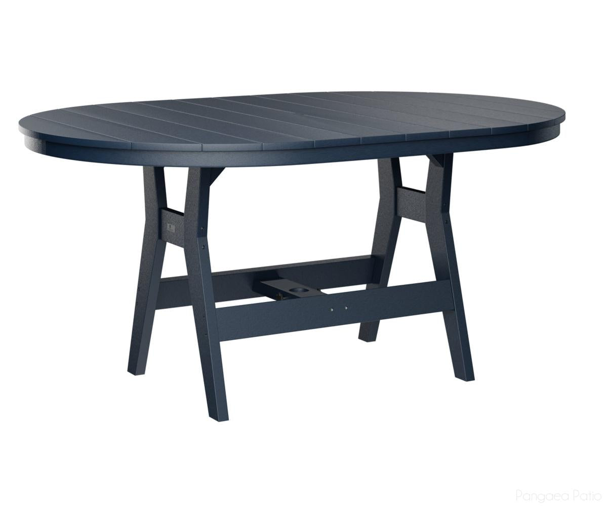 BGHOT4464CNB-Berlin Gardens-Harbor 44" x 64" Oblong Table - Counter Height-Navy Blue BG-Pangaea Patio