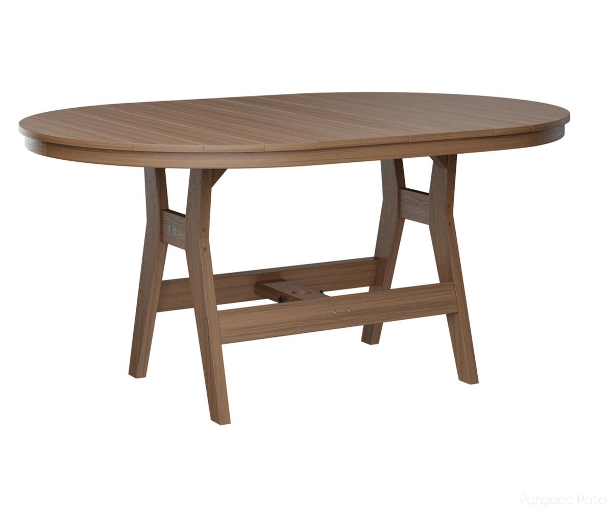 BGHOT4464DAM-Berlin Gardens-Harbor 44" x 64" Oblong Table - Dining Height-Antique Mahogany BG-Pangaea Patio