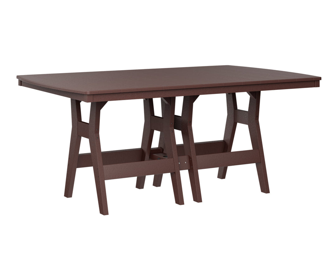 BGHRT4472DBR-Berlin Gardens-Harbor 44" x 72" Rectangular Dining Table-Pangaea Patio