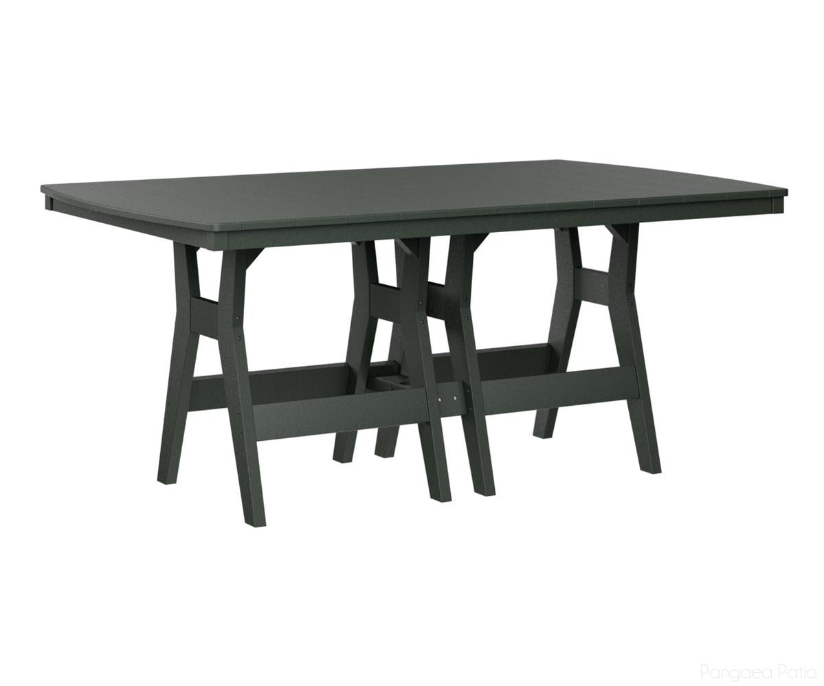 BGHRT4472BGN-Berlin Gardens-Harbor 44" x 72" Rectangular Table - Bar Height-Green BG-Pangaea Patio
