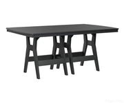 BGHRT4472CBK-Berlin Gardens-Harbor 44" x 72" Rectangular Table - Counter Height-Black BG-Pangaea Patio