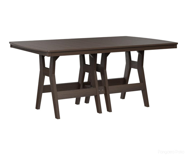 BGHRT4472CBW-Berlin Gardens-Harbor 44" x 72" Rectangular Table - Counter Height-Brazilian Walnut BG-Pangaea Patio