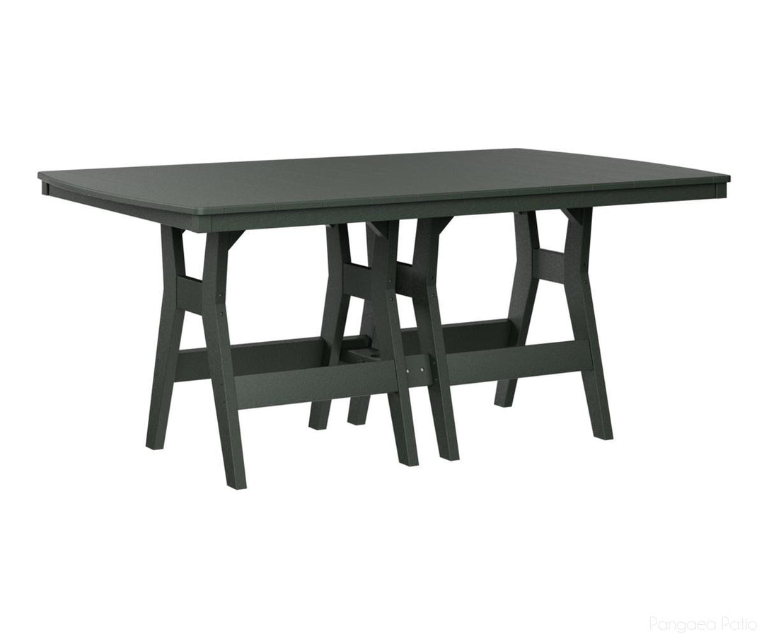 BGHRT4472CGN-Berlin Gardens-Harbor 44" x 72" Rectangular Table - Counter Height-Green BG-Pangaea Patio