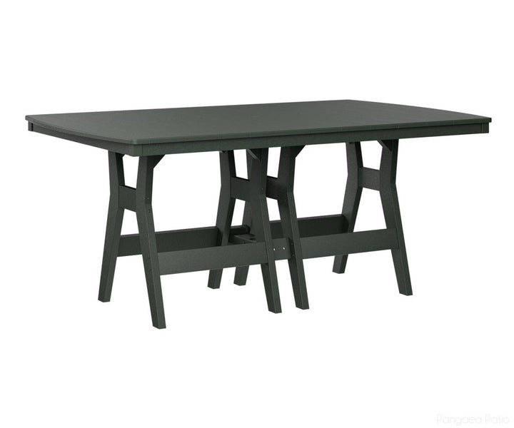BGHRT4472CGN-Berlin Gardens-Harbor 44" x 72" Rectangular Table - Counter Height-Green BG-Pangaea Patio