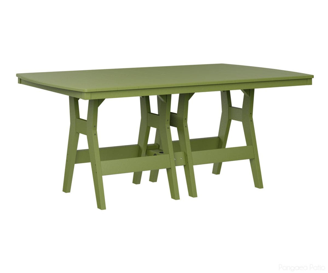 BGHRT4472CKG-Berlin Gardens-Harbor 44" x 72" Rectangular Table - Counter Height-Kiwi Green BG-Pangaea Patio