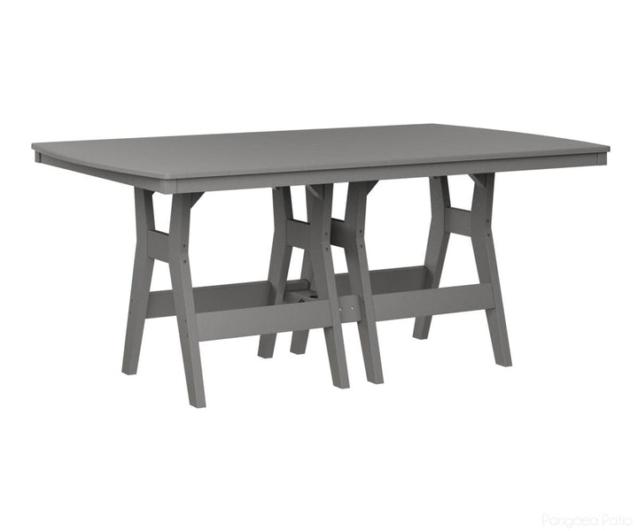 BGHRT4472CLG-Berlin Gardens-Harbor 44" x 72" Rectangular Table - Counter Height-Light Gray BG-Pangaea Patio