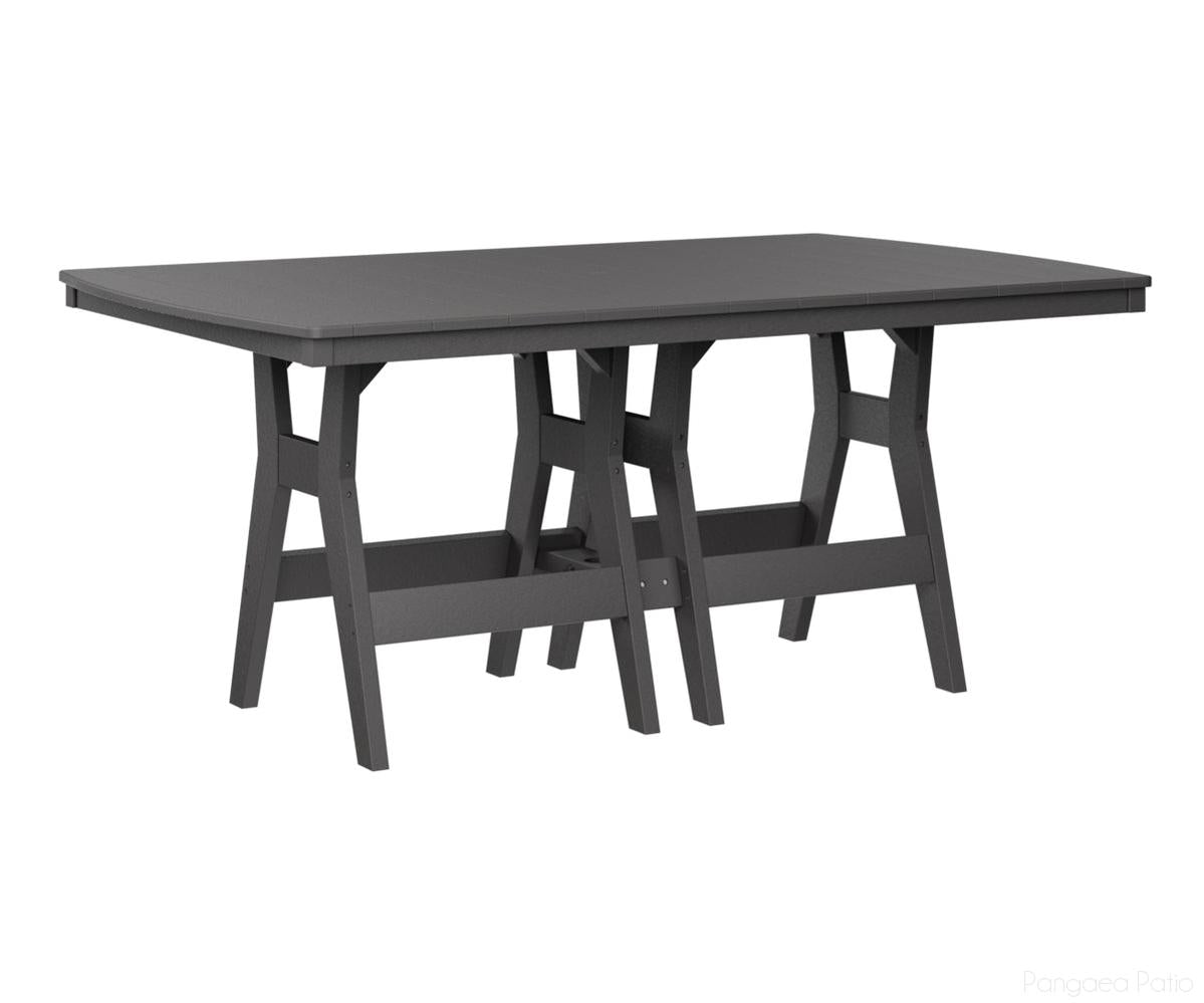 BGHRT4472CSG-Berlin Gardens-Harbor 44" x 72" Rectangular Table - Counter Height-Smoke Gray BG-Pangaea Patio