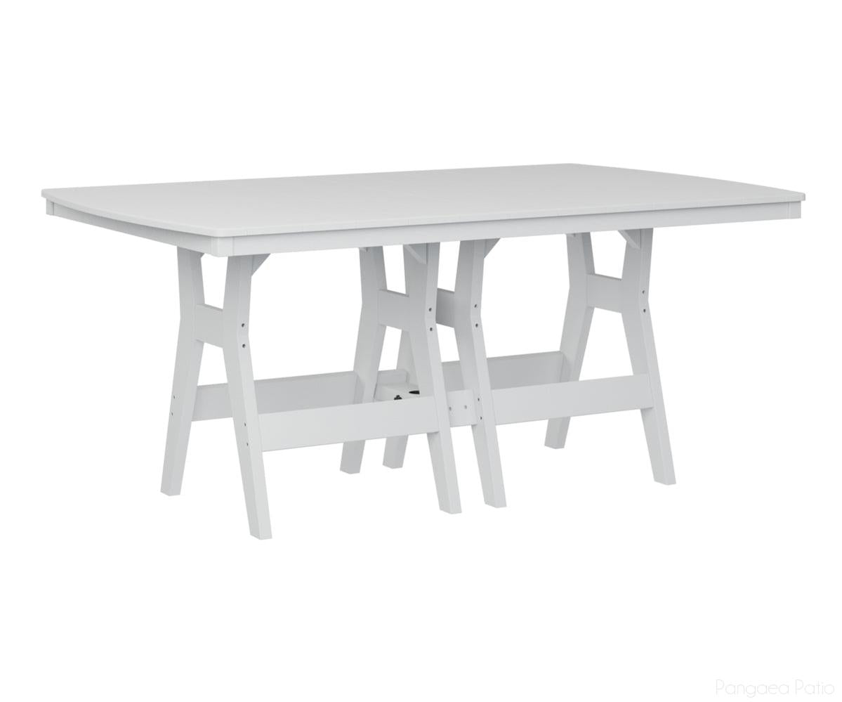 BGHRT4472CWH-Berlin Gardens-Harbor 44" x 72" Rectangular Table - Counter Height-White BG-Pangaea Patio