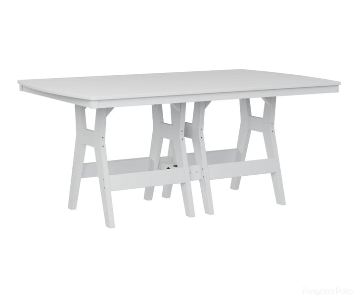 BGHRT4472CWH-Berlin Gardens-Harbor 44" x 72" Rectangular Table - Counter Height-White BG-Pangaea Patio