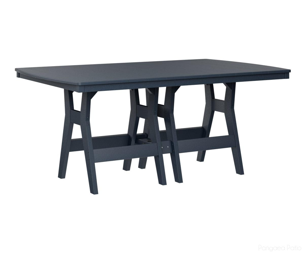 BGHRT4472DNB-Berlin Gardens-Harbor 44" x 72" Rectangular Table - Dining Height-Navy Blue BG-Pangaea Patio