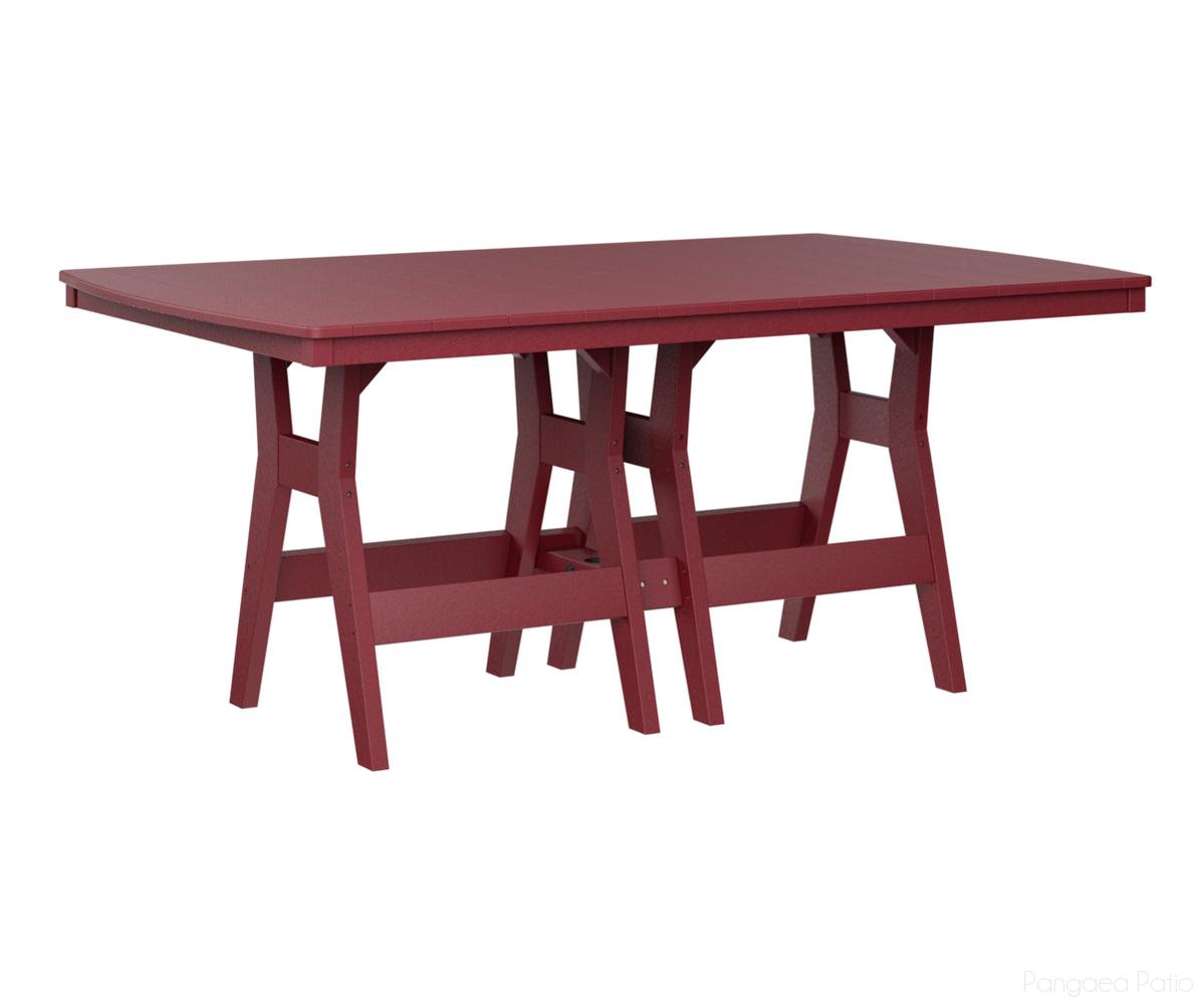 BGHRT4472DSR-Berlin Gardens-Harbor 44" x 72" Rectangular Table - Dining Height-Scarlet Red BG-Pangaea Patio