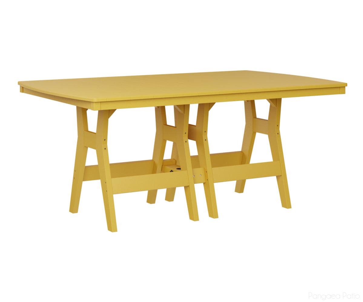 BGHRT4472DSY-Berlin Gardens-Harbor 44" x 72" Rectangular Table - Dining Height-Sunburst Yellow BG-Pangaea Patio