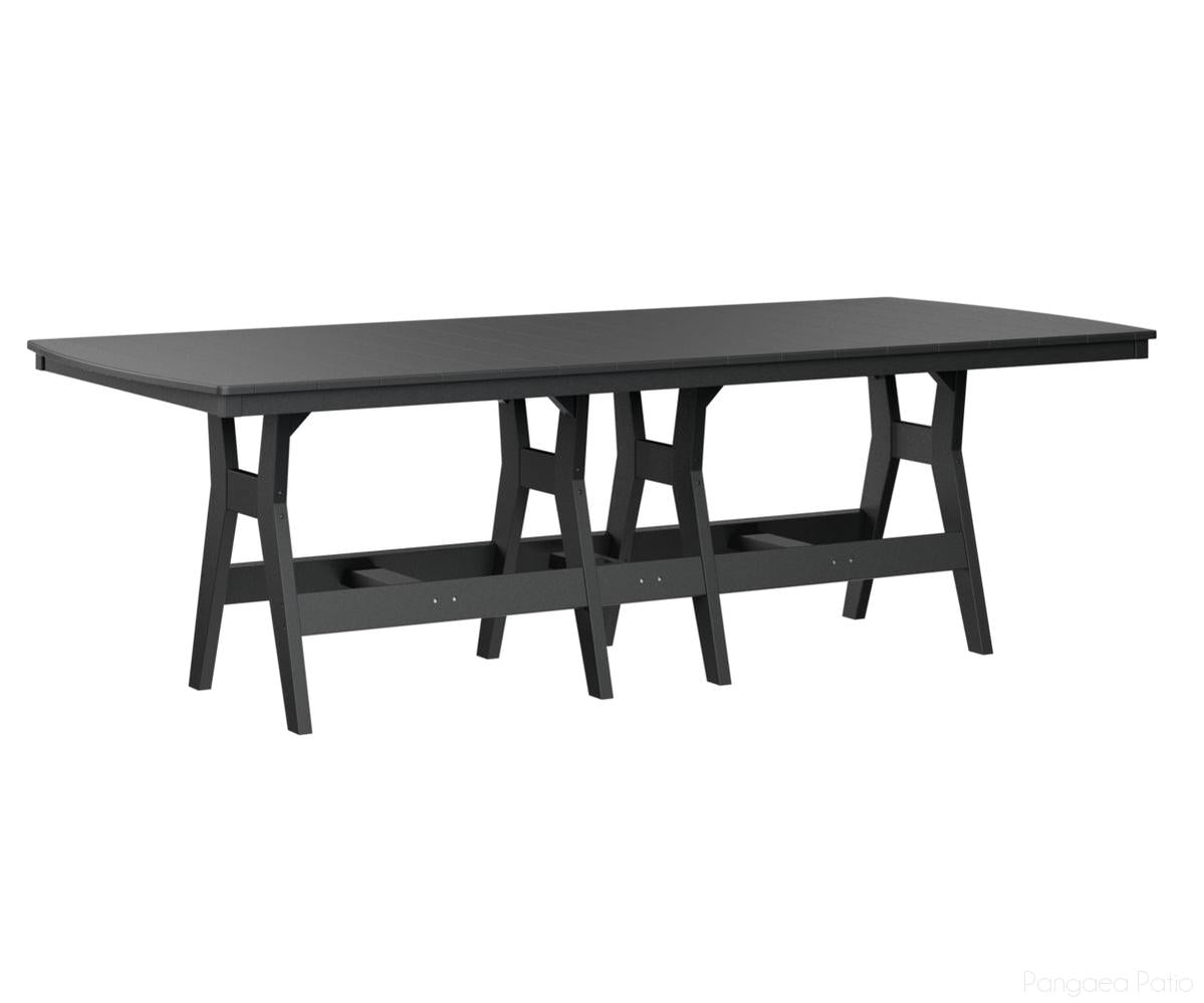 BGHRT4496BBK-Berlin Gardens-Harbor 44" x 96" Rectangular Table - Bar Height-Black BG-Pangaea Patio