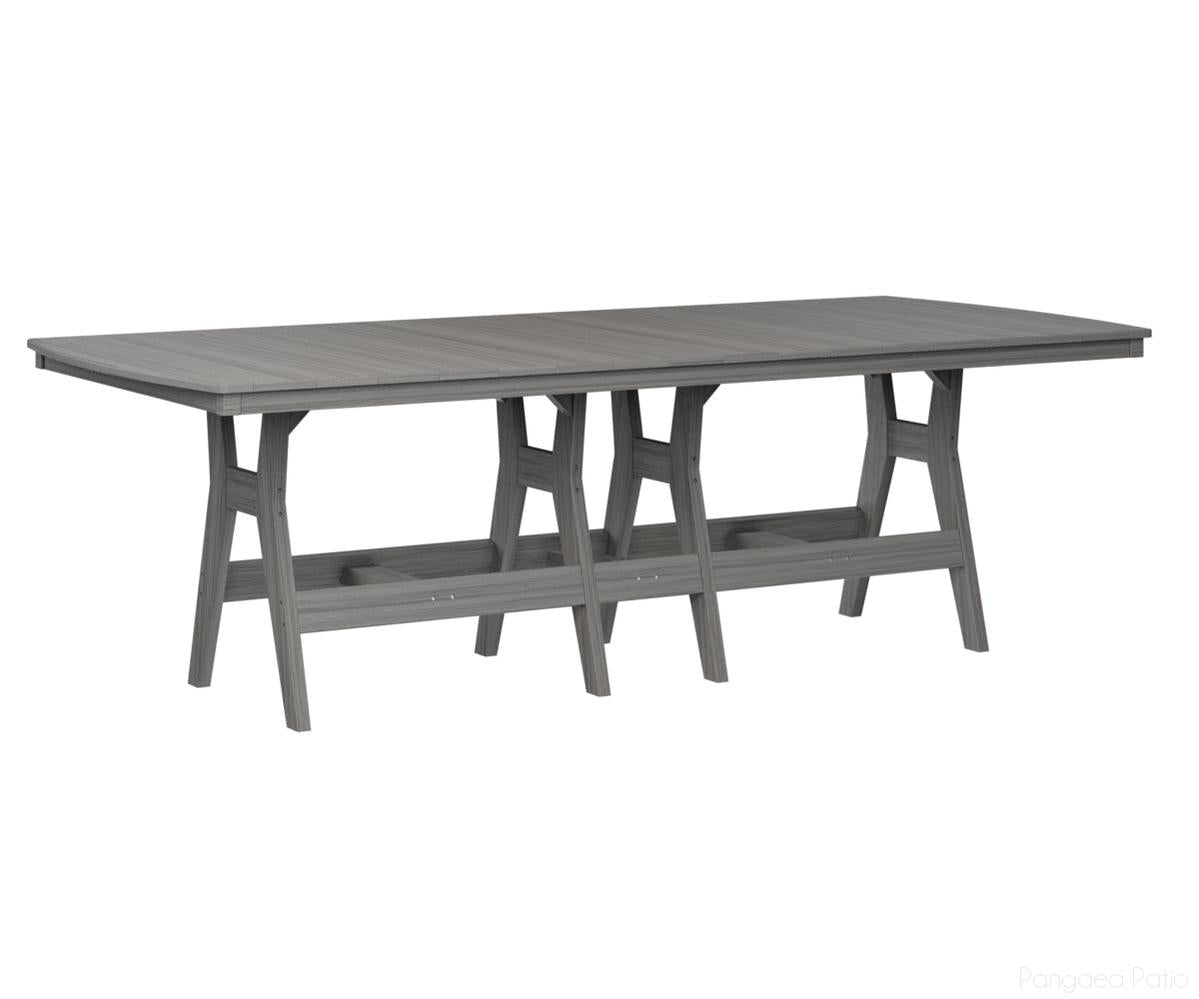 BGHRT4496BDG-Berlin Gardens-Harbor 44" x 96" Rectangular Table - Bar Height-Driftwood Gray BG-Pangaea Patio