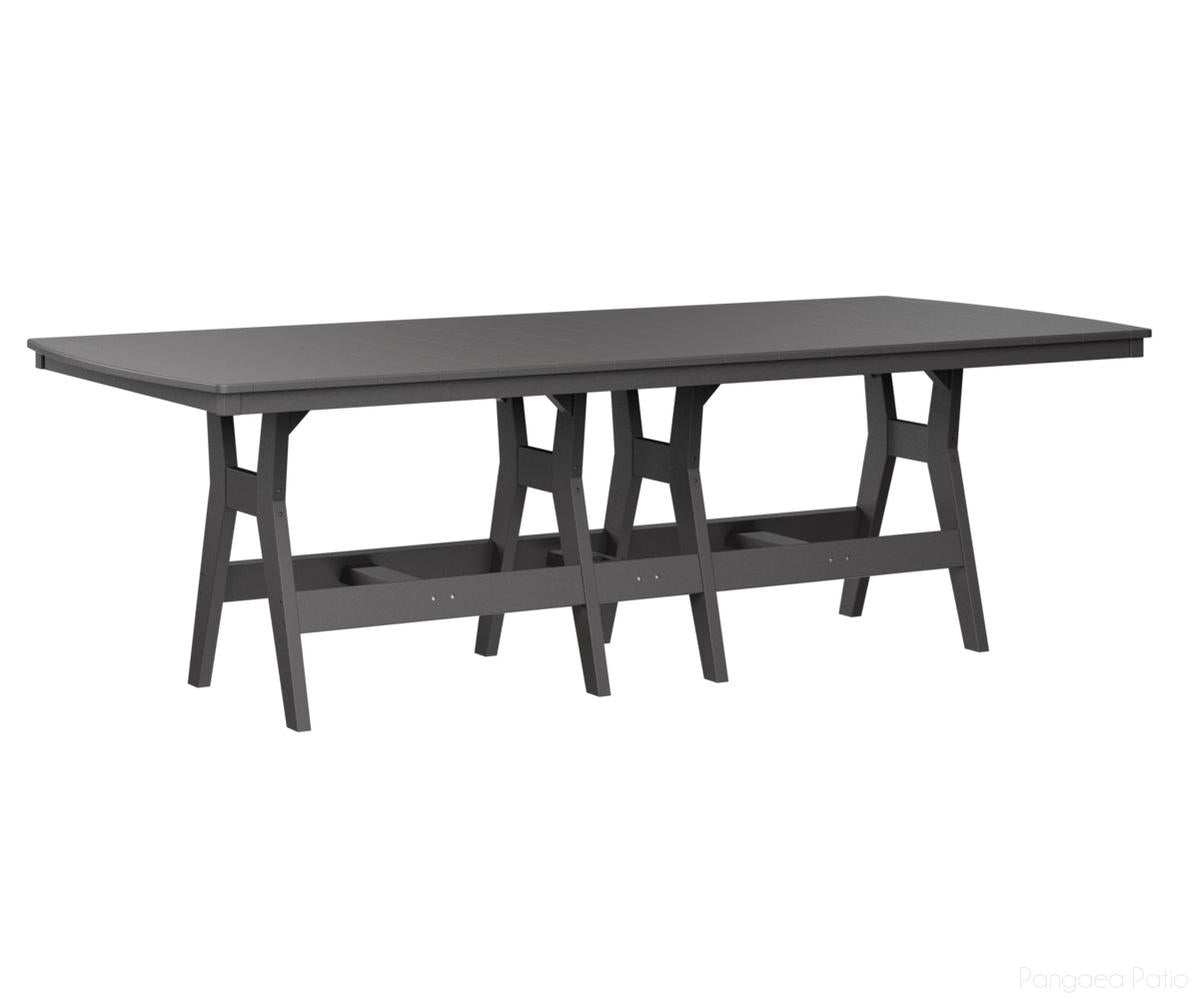 BGHRT4496BSG-Berlin Gardens-Harbor 44" x 96" Rectangular Table - Bar Height-Smoke Gray BG-Pangaea Patio
