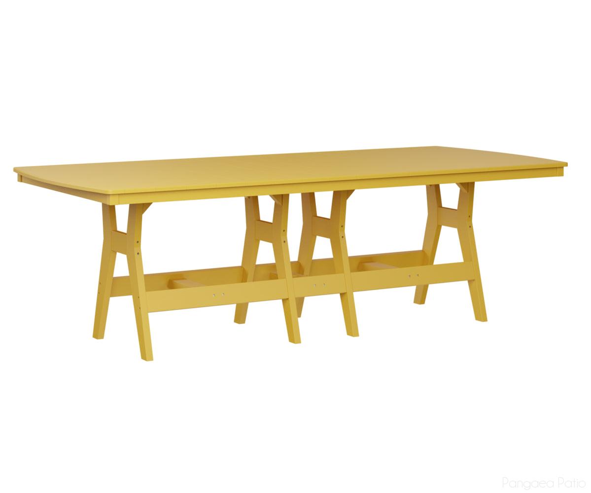 BGHRT4496BSY-Berlin Gardens-Harbor 44" x 96" Rectangular Table - Bar Height-Sunburst Yellow BG-Pangaea Patio