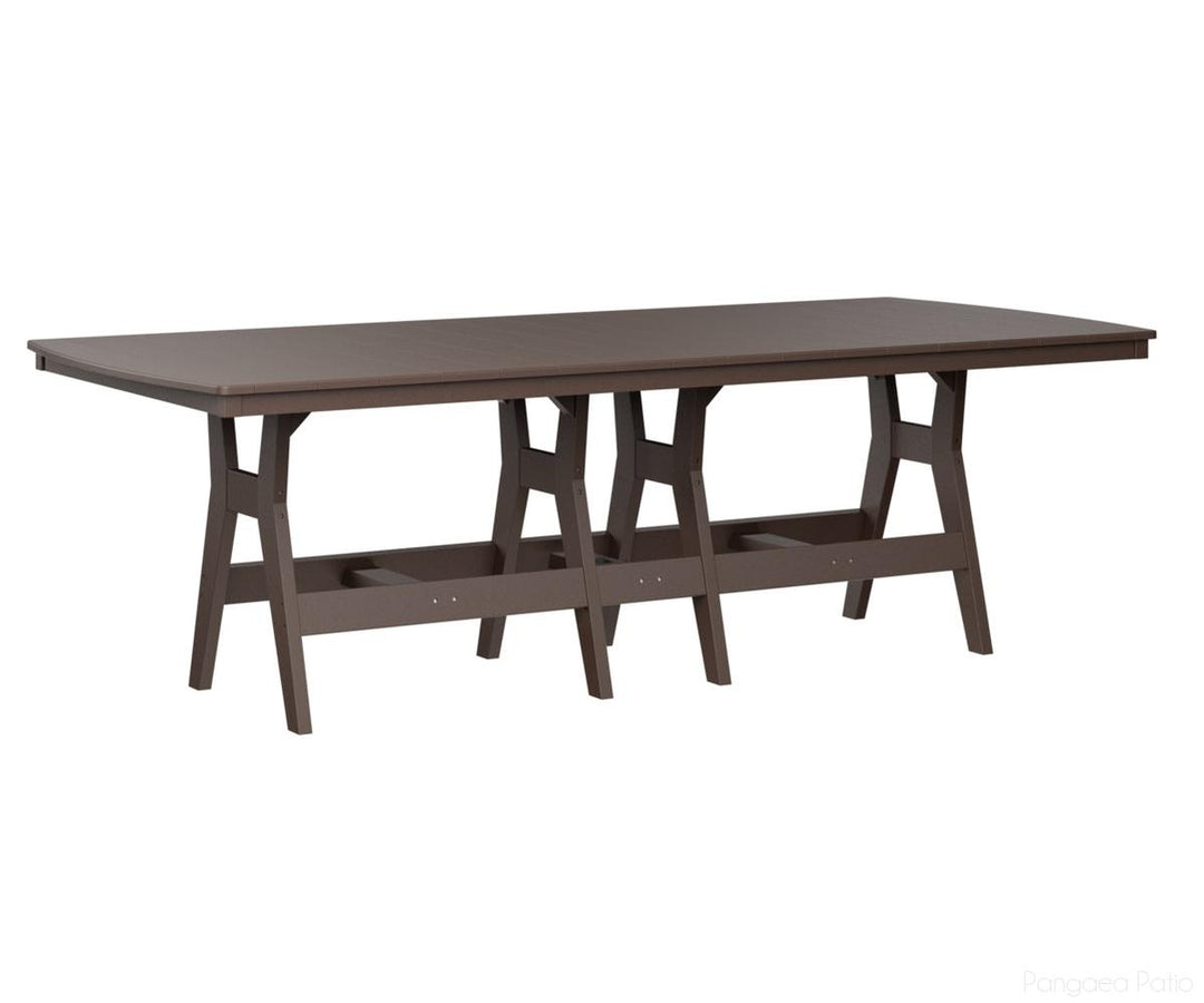 BGHRT4496CCB-Berlin Gardens-Harbor 44" x 96" Rectangular Table - Counter Height-Chocolate Brown BG-Pangaea Patio