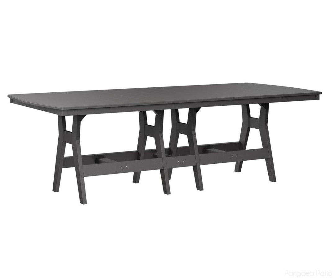 BGHRT4496CSG-Berlin Gardens-Harbor 44" x 96" Rectangular Table - Counter Height-Smoke Gray BG-Pangaea Patio