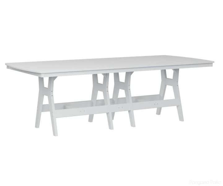 BGHRT4496CWH-Berlin Gardens-Harbor 44" x 96" Rectangular Table - Counter Height-White BG-Pangaea Patio