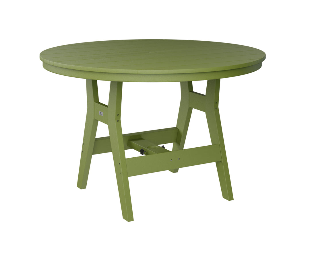 BGHRT0048DKG-Berlin Gardens-Harbor 48" Round Dining Table-Pangaea Patio