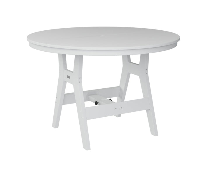 BGHRT0048DW-Berlin Gardens-Harbor 48" Round Dining Table-Pangaea Patio