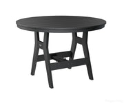 BGHRT0048BBK-Berlin Gardens-Harbor 48" Round Table - Bar Height-Black BG-Pangaea Patio