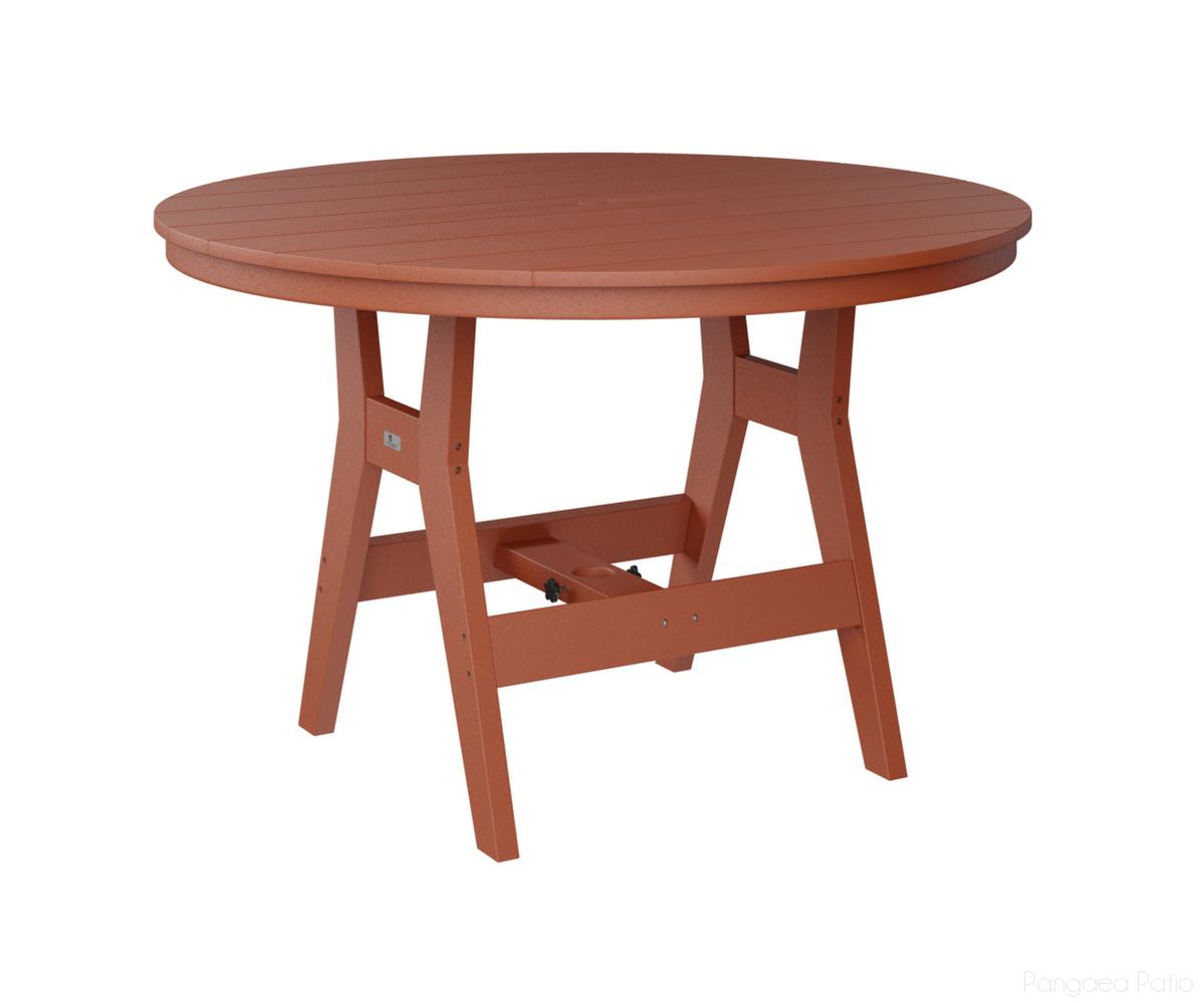 BGHRT0048CMO-Berlin Gardens-Harbor 48" Round Table - Counter Height-Mango Orange BG-Pangaea Patio