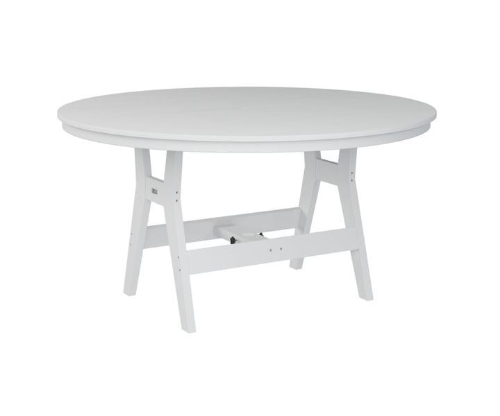 BGHRT0060DW-Berlin Gardens-Harbor 60" Round Dining Table-Pangaea Patio