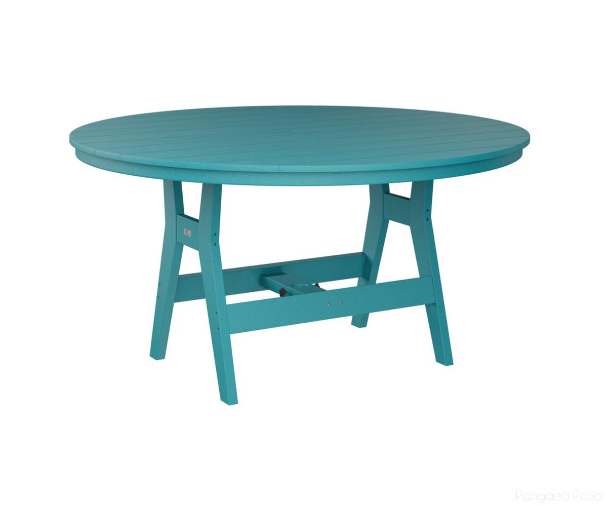 BGHRT0060BAB-Berlin Gardens-Harbor 60" Round Table - Bar Height-Aruba Blue BG-Pangaea Patio