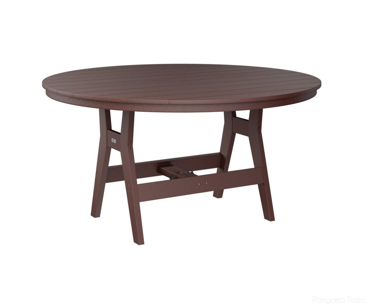 BGHRT0060BBY-Berlin Gardens-Harbor 60" Round Table - Bar Height-Burgundy BG-Pangaea Patio