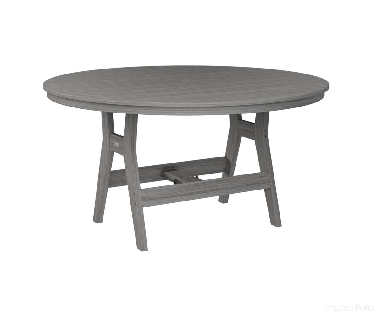 BGHRT0060BDG-Berlin Gardens-Harbor 60" Round Table - Bar Height-Driftwood Gray BG-Pangaea Patio