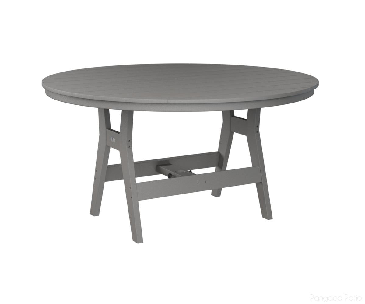 BGHRT0060BLG-Berlin Gardens-Harbor 60" Round Table - Bar Height-Light Gray BG-Pangaea Patio
