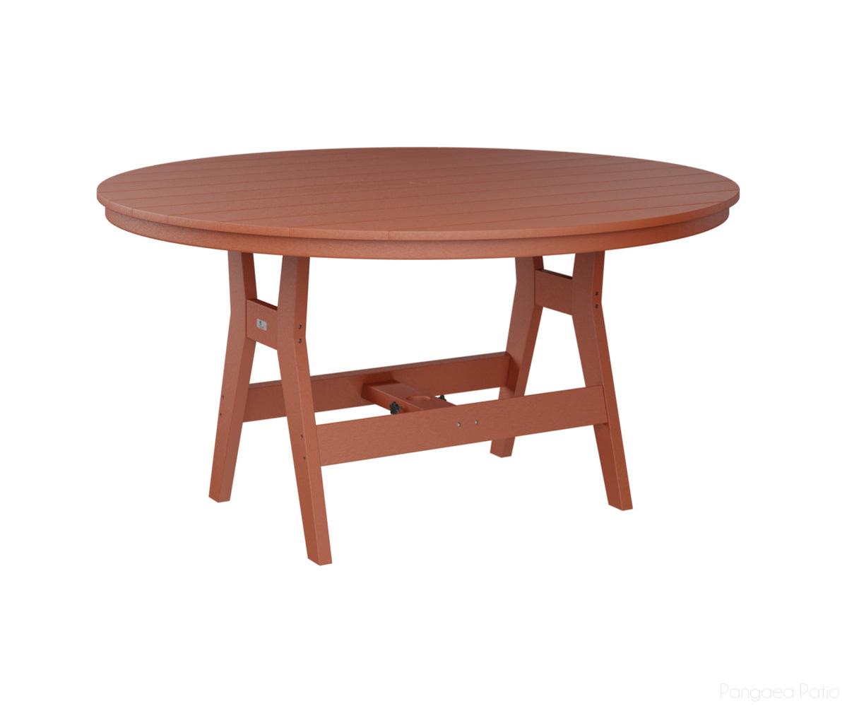 BGHRT0060BMO-Berlin Gardens-Harbor 60" Round Table - Bar Height-Mango Orange BG-Pangaea Patio