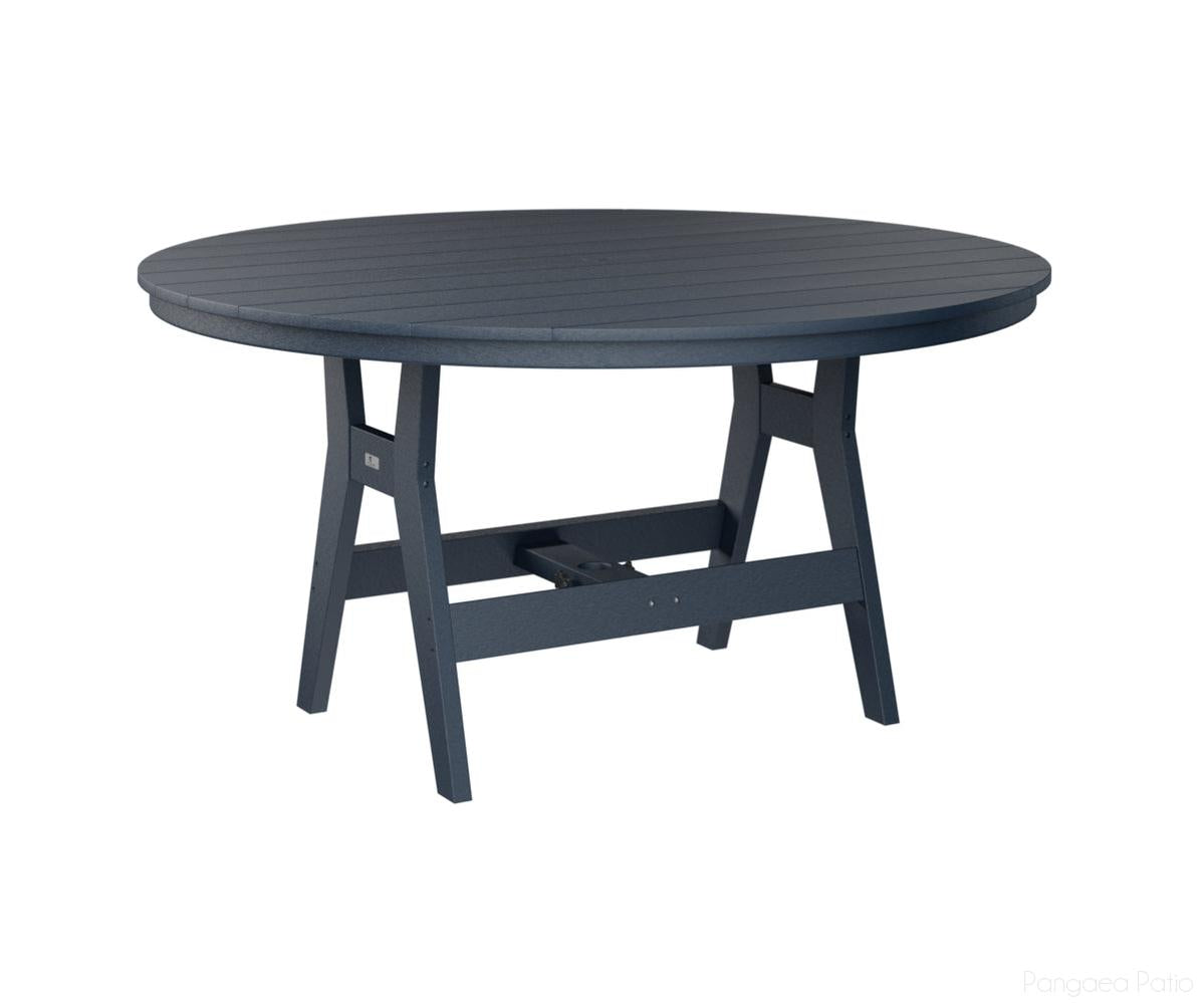 BGHRT0060BNB-Berlin Gardens-Harbor 60" Round Table - Bar Height-Navy Blue BG-Pangaea Patio