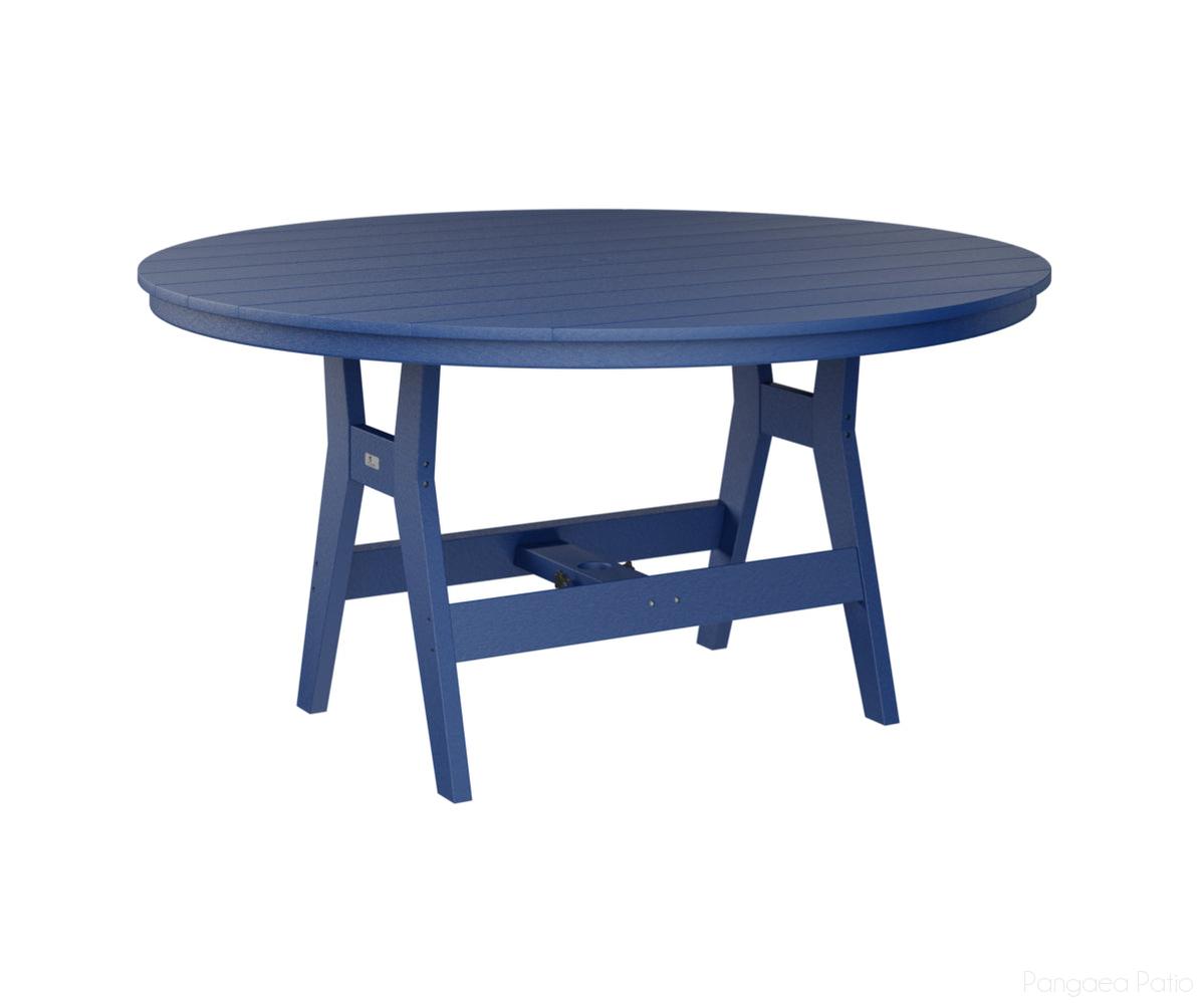 BGHRT0060CPB-Berlin Gardens-Harbor 60" Round Table - Counter Height-Pacific Blue BG-Pangaea Patio