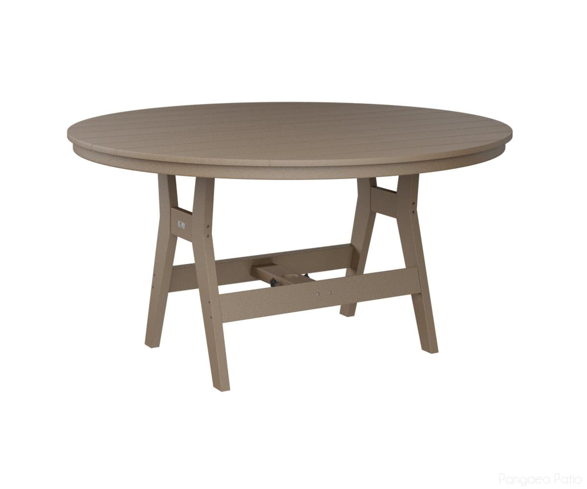 BGHRT0060CWW-Berlin Gardens-Harbor 60" Round Table - Counter Height-Weatherwood BG-Pangaea Patio