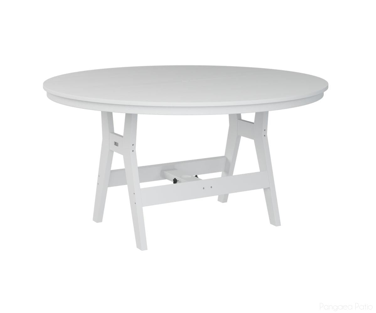 BGHRT0060CWH-Berlin Gardens-Harbor 60" Round Table - Counter Height-White BG-Pangaea Patio