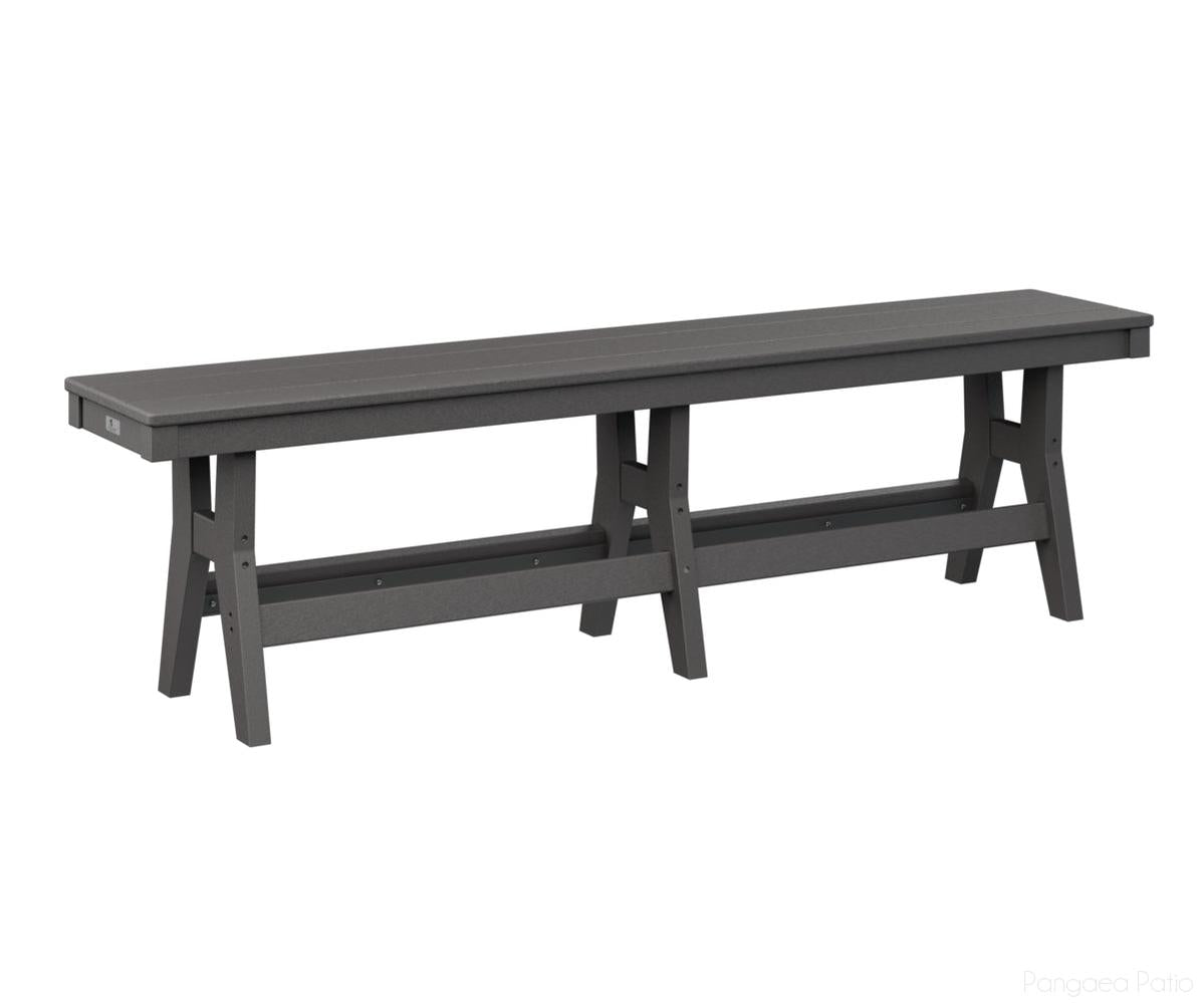 BGHB6618SGD-Berlin Gardens-Harbor 66" Bench-Dining-Smoke Gray BG-Pangaea Patio