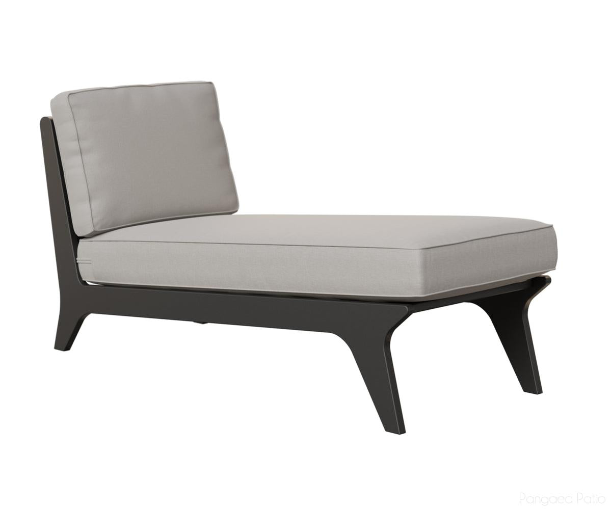 BGHACL3029MGB-Berlin Gardens-Hartley Chaise-MGP Matte Black-Pangaea Patio