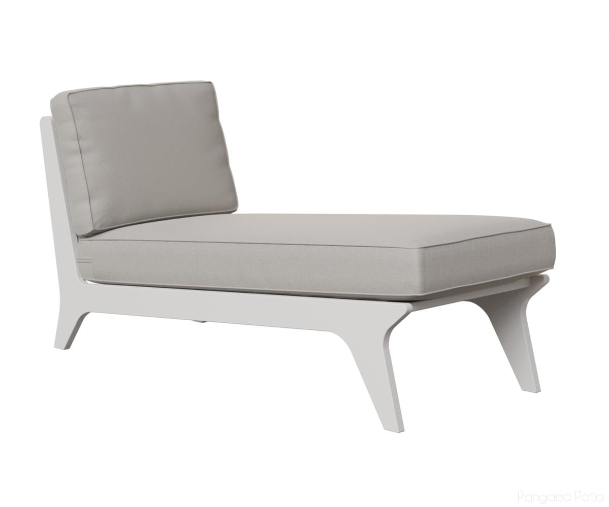 BGHACL3029MGW-Berlin Gardens-Hartley Chaise-MGP Matte White-Pangaea Patio